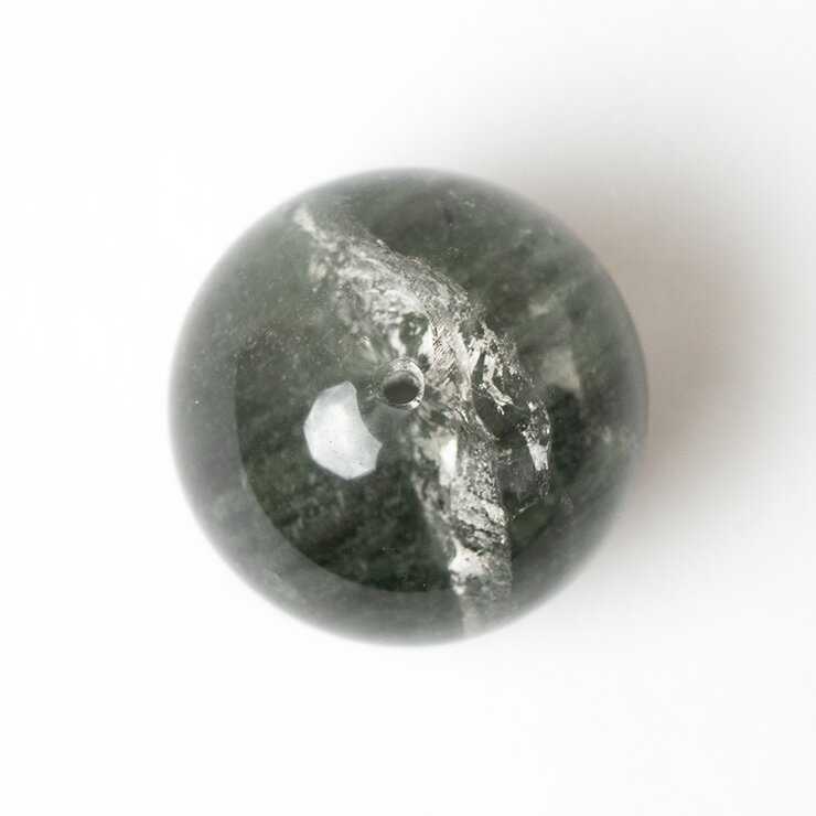 天然のガーデニング【一点もの】ガーデンクォーツ グリーン 12mm/ 運気 健康 最高品質 厳選 素材 パーツ 金運 天然石 パワーストーン バラ売り ブレスレット 手作り 材料 ハンドメイドパーツ