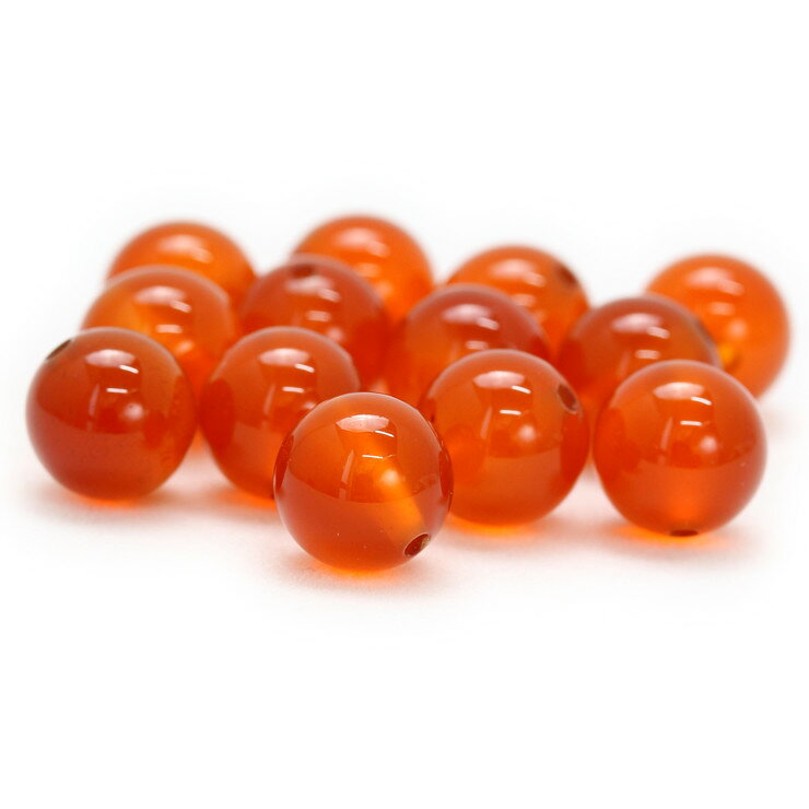 パワーストーン 天然石 パスクルの【1粒売り ビーズ】カーネリアン オレンジ 8mm 仕事運 運気 7月 素材 パーツ レッド 天然石 粒売り 願望成就 おとめ座 星座石 誕生石 パワーストーン バラ売り ブレスレット 手作り 材料 ハンドメイドパーツ 丸玉 粒｜アングル2