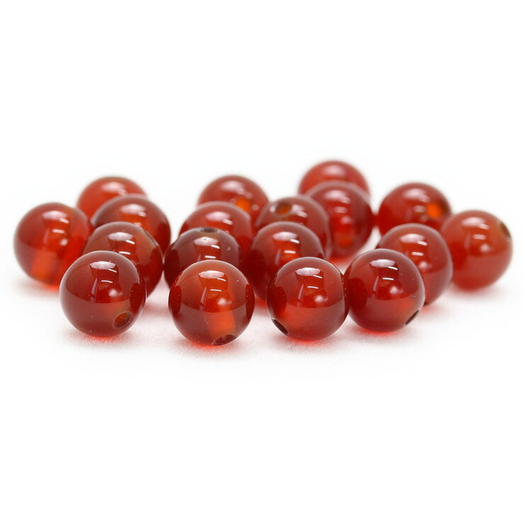 【1粒売り ビーズ】レッドカーネリアン 6mm 仕事運 運気 7月 素材 パーツ 天然石 粒売り 願望成就 おとめ座 星座石 誕生石 パワーストーン バラ売り ブレスレット 手作り 材料 ハンドメイドパーツ 丸玉 粒