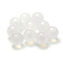 【1粒売り ビーズ】ホワイトカルセドニー 6mm 縁結び 運気 素材 パーツ 人間関係 天然石 粒売り ホワイト カルセドニー ホワイト パワーストーン バラ売...