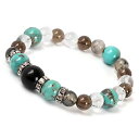 てんびん座 9/23〜10/23 ターコイズ メンズ ブレスレット/ 4月 みずがめ座 魔除け 厄除け ブラック ブラックタイガーアイ ブルー ブラウン 仕事運...