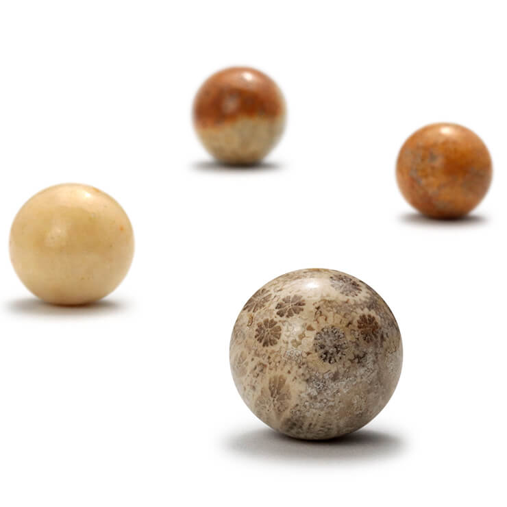 【1粒売り ビーズ】フォシルコーラル 10mm/ 魔除け 厄除け ブラウン かに座 運気 3月 素材 パーツ マルチカラー 癒し 天然石 星座石 誕生石 パワーストーン バラ売り 丸玉 粒