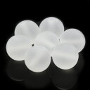 お買い物マラソン限定最大2,000円OFF 【1粒売り ビーズ】フロスト水晶 8mm 仕事運 運気 素材 パーツ 人間関係 天然石 粒売り ホワイト パワーストーン バラ売り ブレスレット 手作り 材料 ハンドメイドパーツ 丸玉 粒