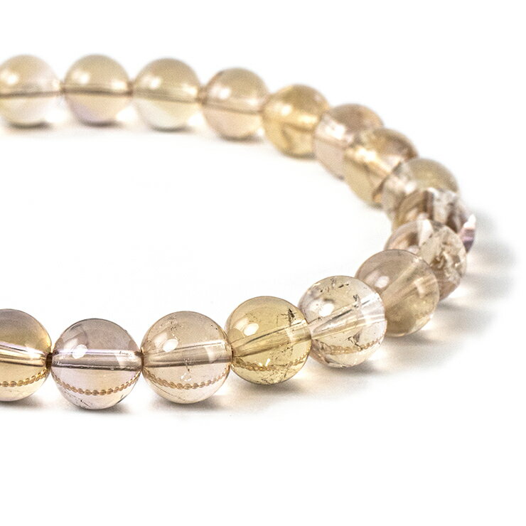 【一点もの】シトリン アメトリン 8mm シンプル ブレスレット 恋人 夫婦円満 運気 性別 メンズ 金運 マルチカラー うお座 レディース イエロー 星座石 ...