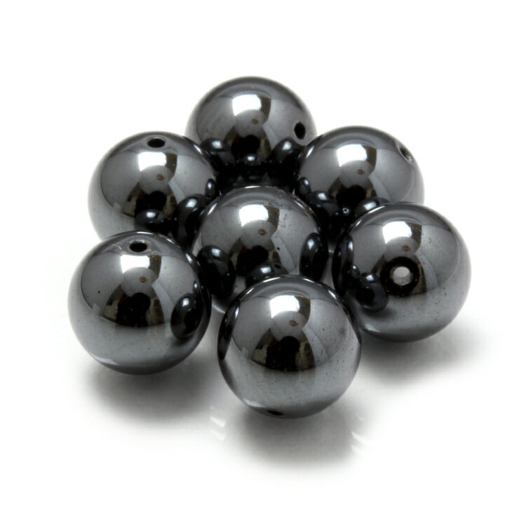 【1粒売り ビーズ】ヘマタイト 8mm 魔除け 厄除け 運気 グレー シルバー 健康 素材 パーツ さそり座 天然石 星座石 誕生石 パワーストーン バラ売り ...
