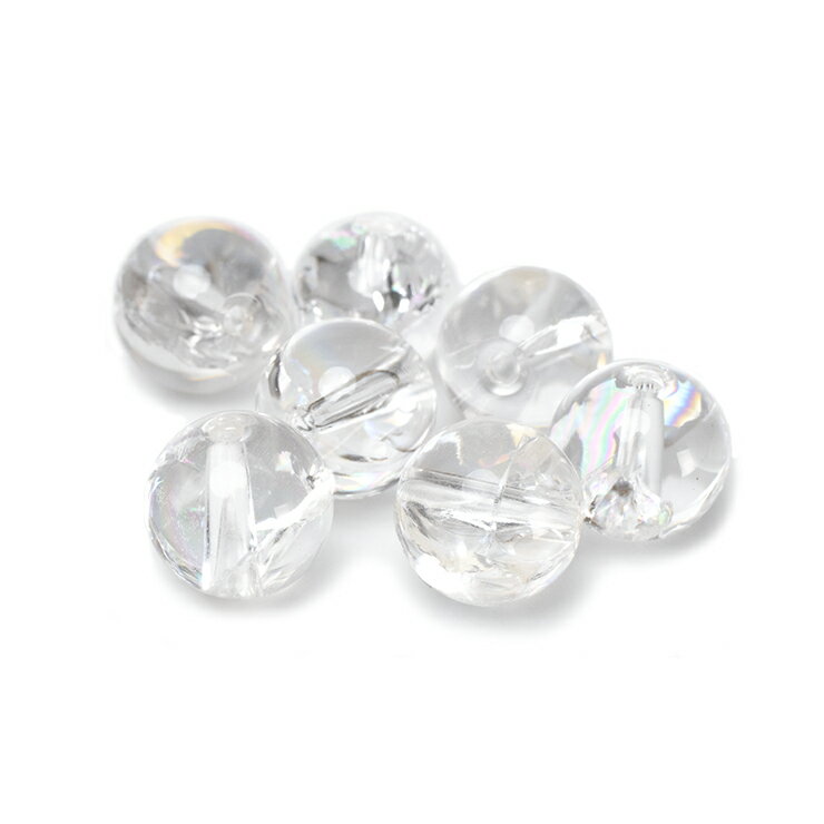 【粒売り/バラ売り】アイリスクォーツ 8mm 4月 素材 パーツ マルチカラー 天然石 粒売り ホワイト