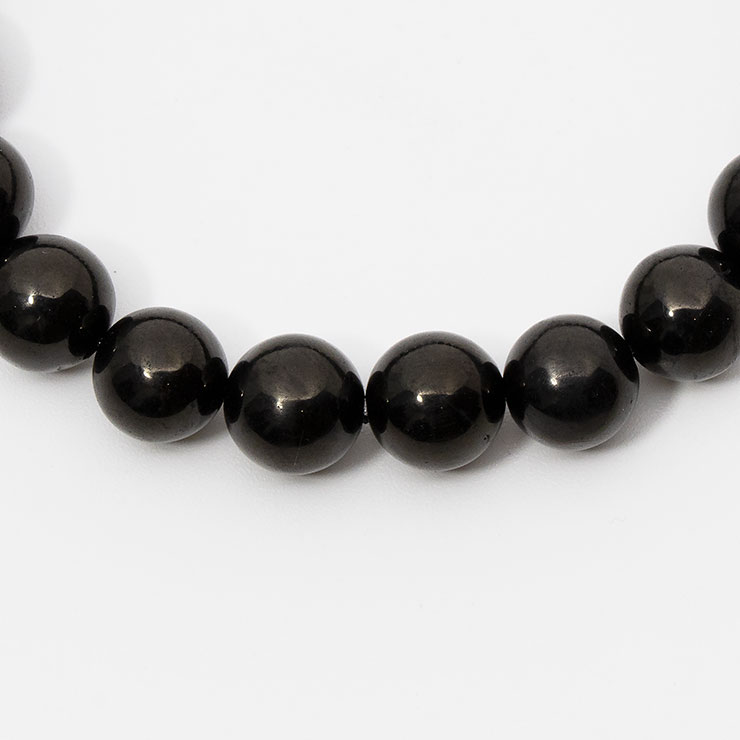 ジェット 8mm シンプル ブレスレット/ 魔除け 厄除け ブラック 運気 性別 メンズ 希少 珍しい天然石ブレス シンプル 願望成就