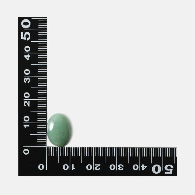 【一点もの】ルース 糸魚川翡翠 若竹 14mm 【鑑別書付き】/ 仕事運 カボション オーバル 運気 性別 グリーン 素材 パーツ 5月 メンズ 願望成就 おうし座 星座石 誕生石