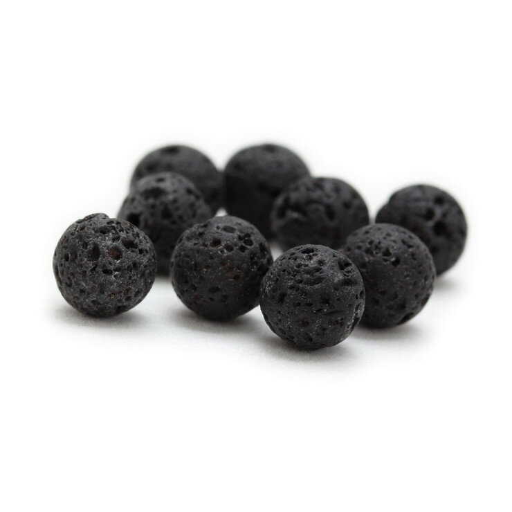 【1粒売り/ビーズ】ラバストーン 8mm/ ブラック 恋人 夫婦円満 運気 天然 素材 パーツ 天然石 パワーストーン バラ売り ブレスレット 手作り 材料 ハンドメイドパーツ