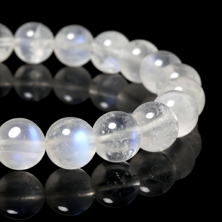 【一点もの】ブルームーンストーン 8mm シンプル ブレスレット【鑑別書付き】 かに座 恋人 夫婦円満 縁結び 運気 6月 うお座 シンプル ホワイト 星座石 ...