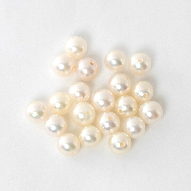 【粒売り/バラ売り】アコヤ真珠 4mm/ かに座 運気 健康 6月 素材 パーツ 癒し 天然石 粒売り ホワイト 星座石 誕生石