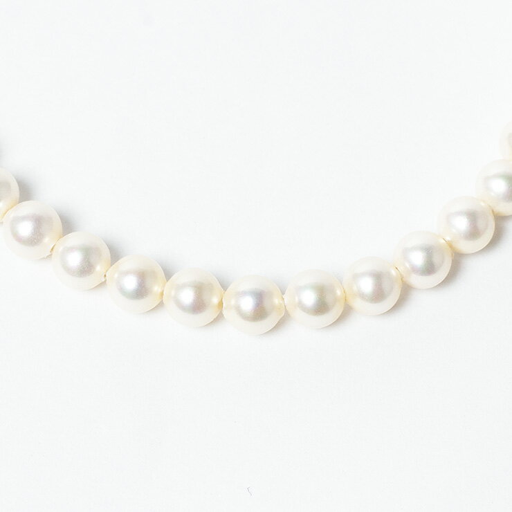 貝パール 4mm シンプルネックレス 天然石 ビーズ ネックレス 安産 子宝 運気 性別 癒し ホワイト クリア 小粒