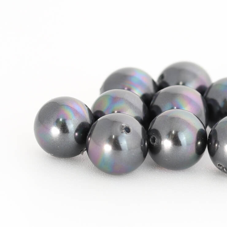 【粒売り/バラ売り】ブラック貝パール 8mm/ 安産 子宝 運気 素材 パーツ 癒し 天然...