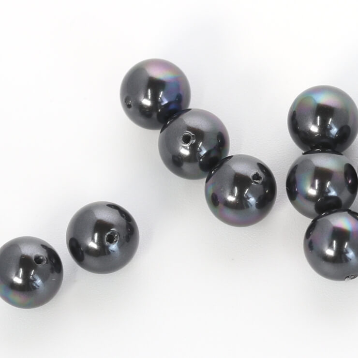 【粒売り/バラ売り】ブラック貝パール 8mm/ 安産 子宝 運気 素材 パーツ 癒し 天然...