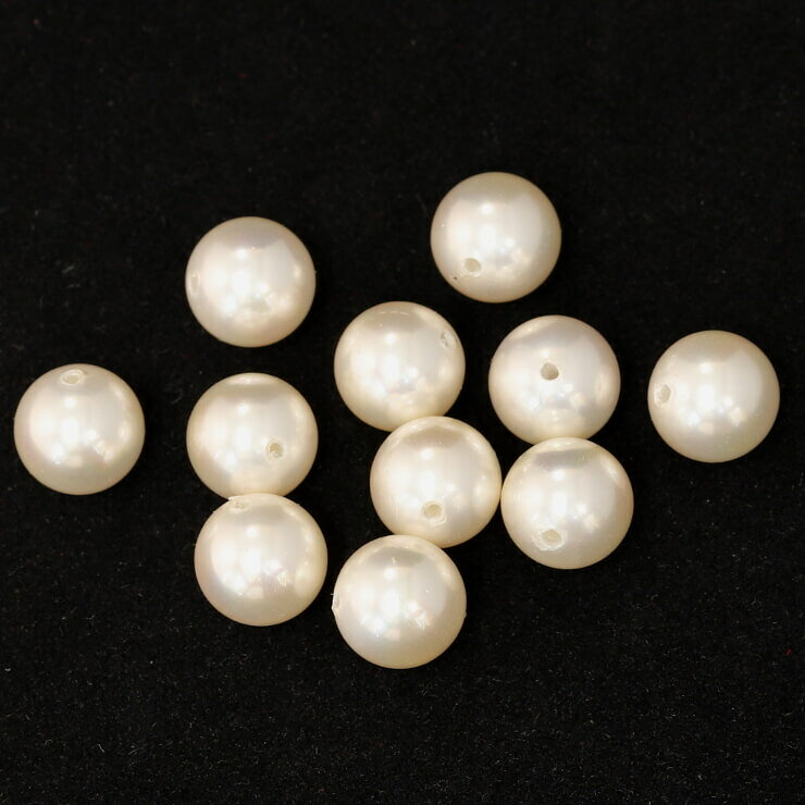 【1粒売り ビーズ】貝パール 8mm 安産 子宝 運気 素材 パーツ 癒し 天然石 粒売り ホワイト パワーストーン バラ売り 丸玉 粒