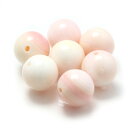 お買い物マラソン限定最大2,000円OFF 【1粒売り ビーズ】クイーンコンクシェル 8mm/ 安産 子宝 恋人 夫婦円満 運気 素材 パーツ ピンク 天然石 パワーストーン バラ売り 丸玉 粒