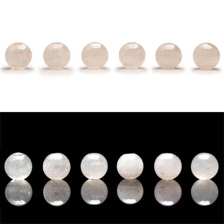 【1粒売り/ビーズ】ローズオーラ 4mm/ 縁結び 運気 恋愛成就 素材 パーツ ピンク 天然石 パワーストーン バラ売り ブレスレット 手作り 材料 ハンドメイドパーツ