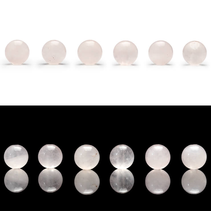 【1粒売り/ビーズ】ローズクォーツ 4mm/ 縁結び 運気 恋愛成就 素材 パーツ 10月 ピンク 天然石 粒売り おうし座 星座石 誕生石 パワーストーン バラ売り ブレスレット 手作り 材料 ハンドメイドパーツ