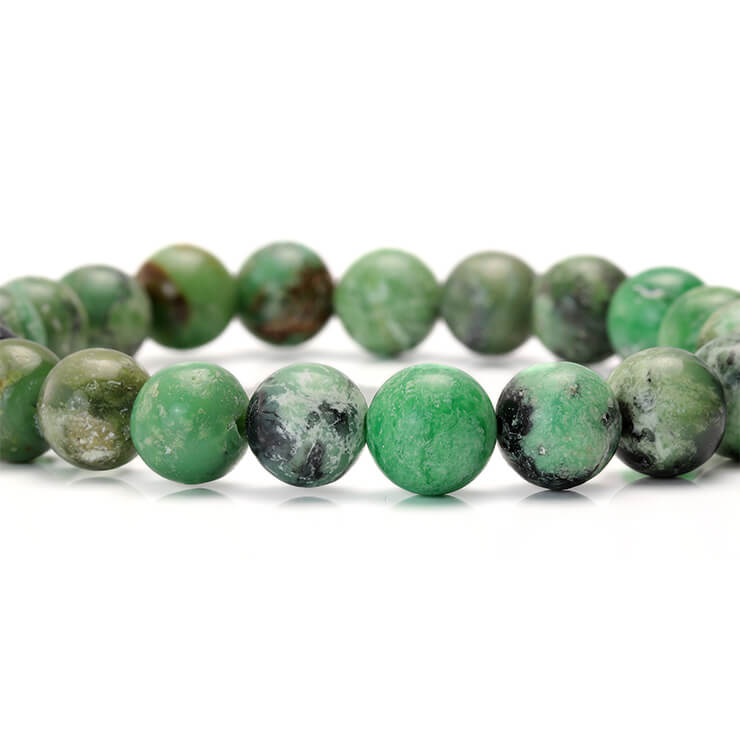 バリサイト 8mm シンプル ブレスレット/ 運気 性別 グリーン メンズ 癒し シンプル 願望成就