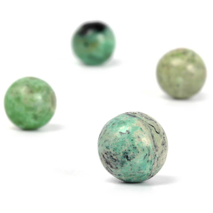 【1粒売り/ビーズ】バリサイト 8mm/ 運気 グリーン 素材 パーツ 癒し 天然石 粒売...