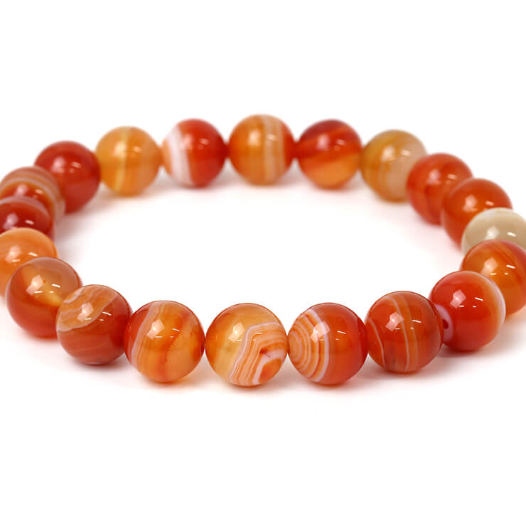 サードオニキス 10mm シンプル ブレスレット 8月 恋人 夫婦円満 運気 性別 結婚運 メンズ オレンジ レッド シンプル おとめ座 星座石 誕生石 サードオニキス ブレスレット