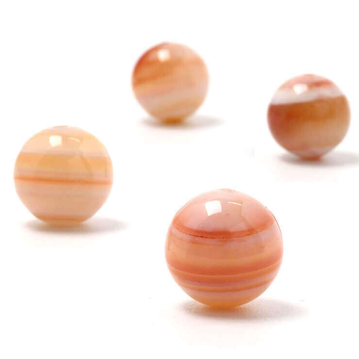 【1粒売り/ビーズ】サードオニキス 10mm Bタイプ/ 8月 恋人 夫婦円満 運気 結婚運 素材 パーツ オレンジ レッド 天然石 粒売り おとめ座 星座石 誕生石 パワーストーン バラ売り ブレスレット 手作り 材料 ハンドメイドパーツ