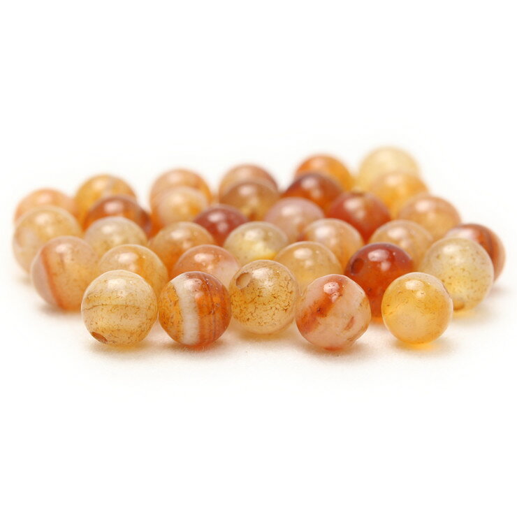 【1粒売り ビーズ】サードオニキス 4mm 8月 恋人 夫婦円満 運気 結婚運 素材 パーツ オレンジ レッド 天然石 粒売り おとめ座 星座石 誕生石 パワーストーン バラ売り 丸玉 粒