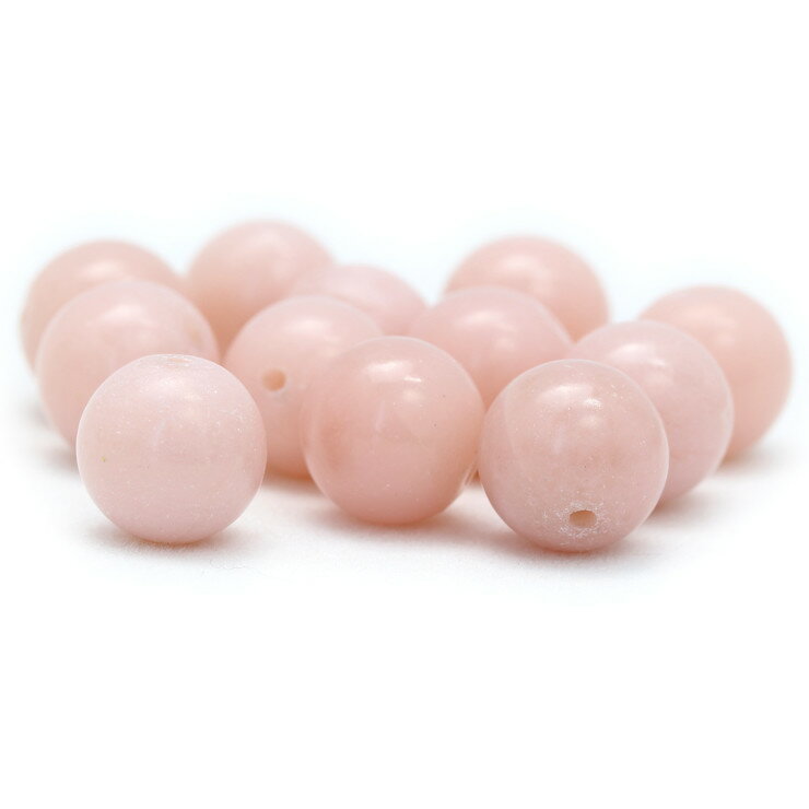 【1粒売り/ビーズ】ソープストーン 10mm/ 運気 素材 パーツ ピンク 人間関係 癒し 天然石 パワーストーン バラ売り ブレスレット 手作り 材料 ハンドメイドパーツ