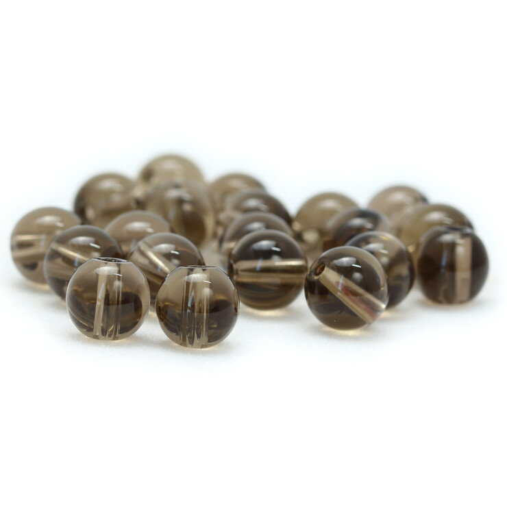 【1粒売り/ビーズ】スモーキークォーツ 6mm/ みずがめ座 魔除け 厄除け ブラウン 仕事運 運気 素材 パーツ 天然石 星座石 誕生石 パワーストーン バラ売り ブレスレット 手作り 材料 ハンドメイドパーツ