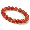 サンストーン 10mm シンプル ブレスレット/ 仕事運 運気 性別 しし座 メンズ オレンジ シンプル 願望成就 星座石 誕生石