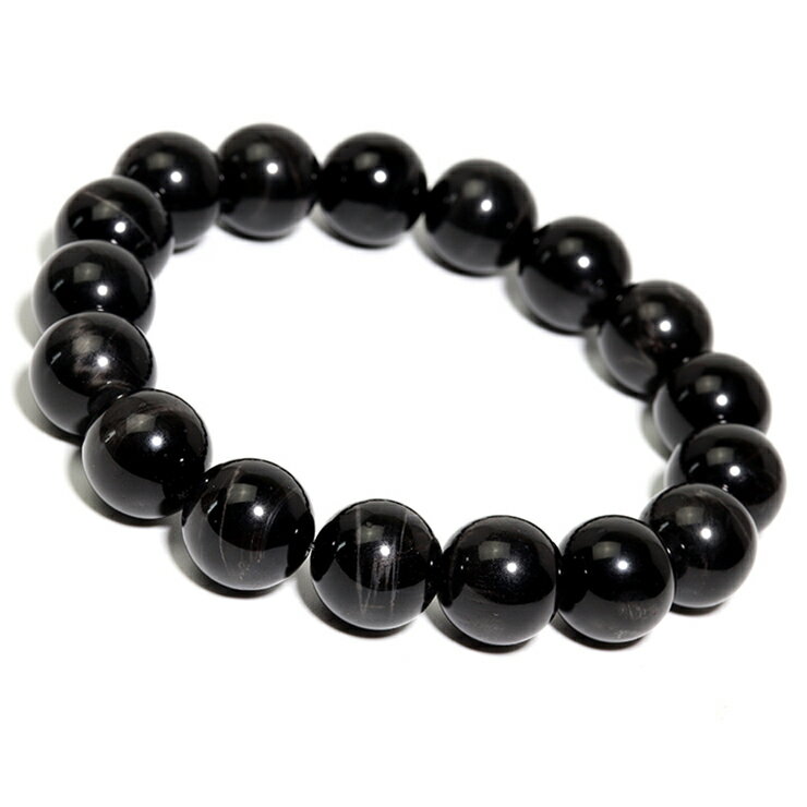 ブラックタイガーアイ 12mm シンプル ブレスレット 仕事運 運気 性別 メンズ 金運 シンプル タイガーアイ ブレスレット