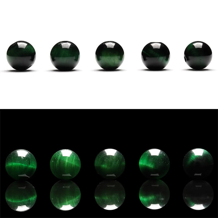 【1粒売り ビーズ】グリーンタイガーアイ 6mm 仕事運 運気 素材 パーツ 金運 天然石 パワーストーン バラ売り 丸玉 粒
