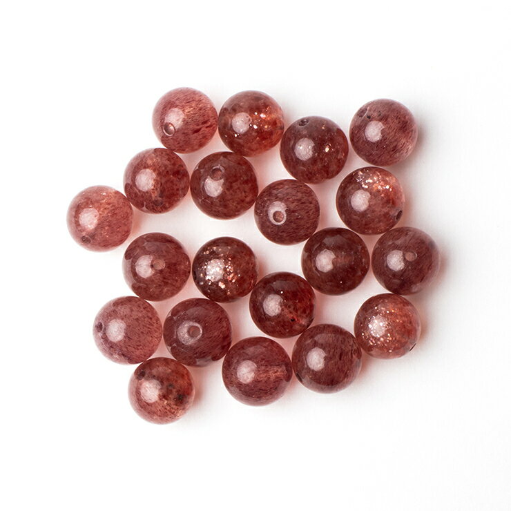 【粒売り/バラ売り】ストロベリーアベンチュリン 8mm/ 運気 素材 パーツ ピンク ピンク アベンチュリン 人間関係 癒し 天然石