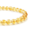 【一点もの】シトリン 6mm シンプル ブレスレット【鑑別書付き】 仕事運 運気 ふたご座 性別 メンズ 金運 11月 8mm レディース イエロー 星座石 誕...