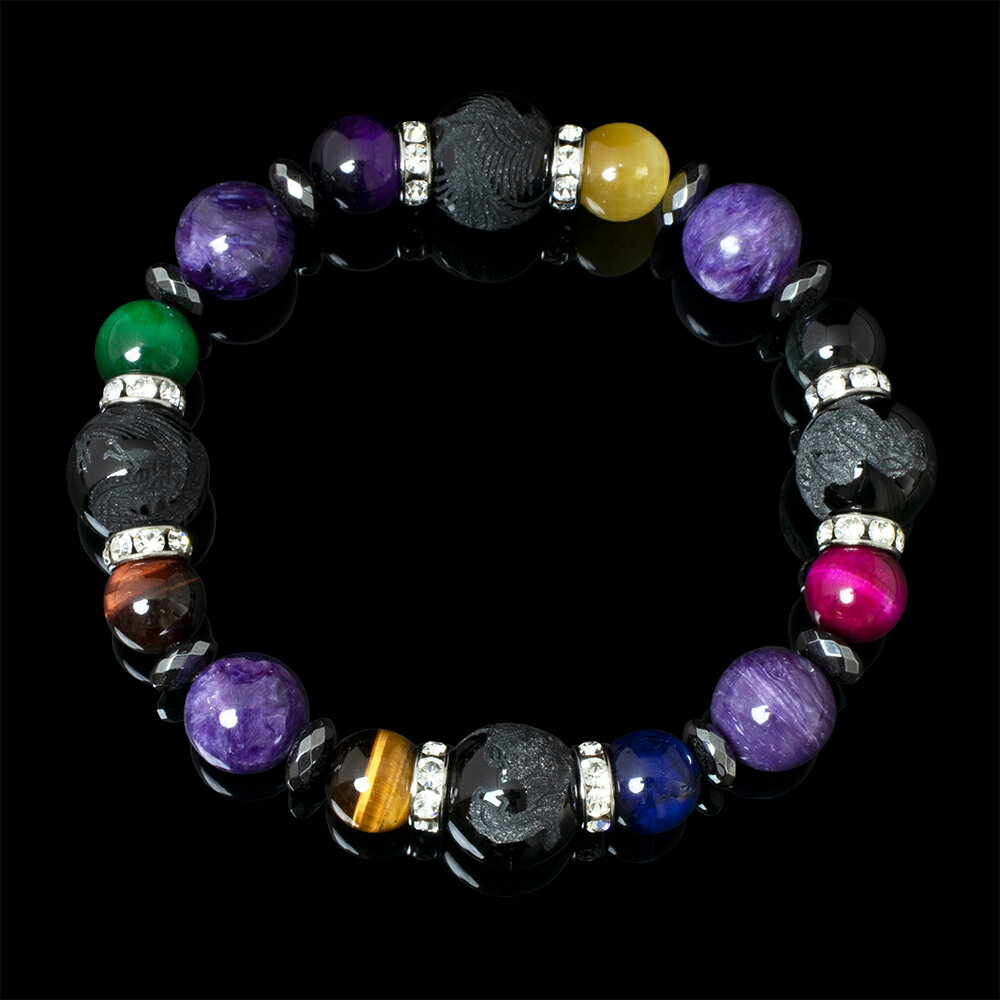 【X.G】パワーストーン ブレスレット メンズ 四神 チャロアイト 魔除け 厄除け ブルー 仕事運 デザイン イーグルアイ 運気 性別 ゴールデンタイガーアイ グレー シルバー 彼氏 プレゼント グリーンタイガーアイ ブレスレットヘマタイト 星座石 誕生石