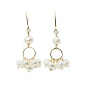 6月誕生石 K10YG 淡水パール ピアス│Pearl Pierced earrings