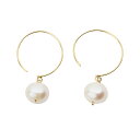 6月誕生石 K10YG 淡水パール ピアス│Pearl Pierced earrings