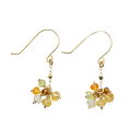 K10YG イエローストーン ピアス│Yellow Stones Pierced earrings