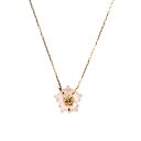 10月誕生石 K10PG ローズクォーツ・ダイヤモンド ネックレス│Rose Quartz Diamond Necklace