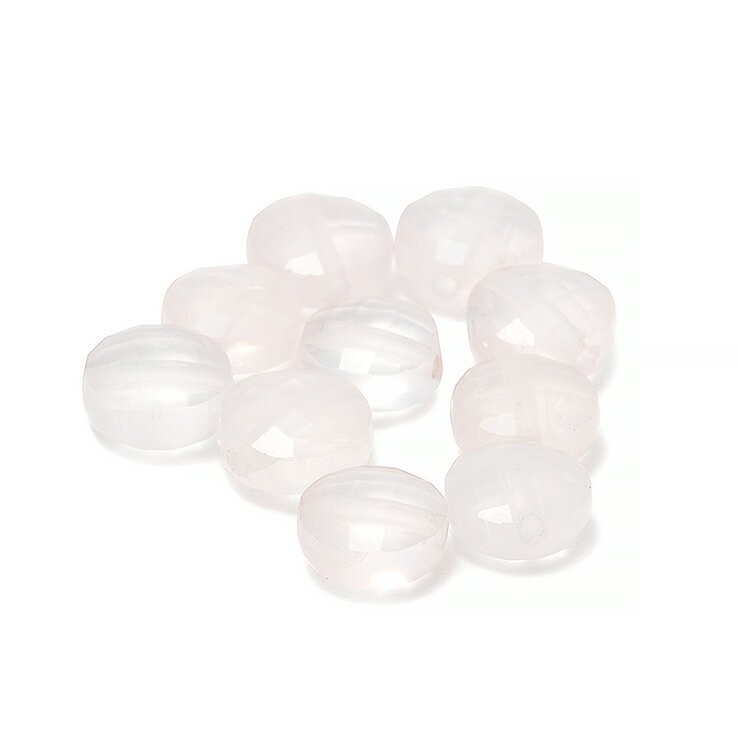 【粒売り/バラ売り】ローズクォーツ コインカット 6mm