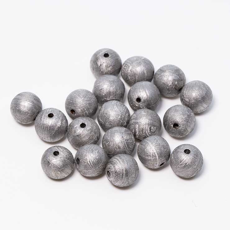 【粒売り/バラ売り】アイアンメテオライト（ムオニナルスタ隕石）6mm パワーストーン 天然石 隕石