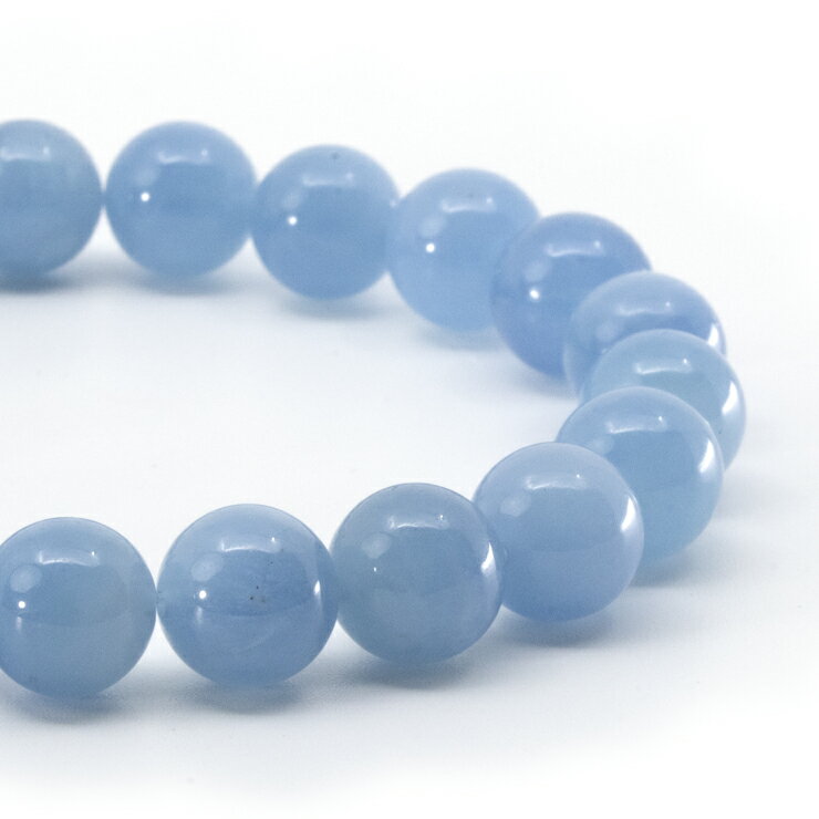 【一点もの】アクアマリンディープ10mm シンプルブレスレット【鑑別書付き】 アクアマリン ブレスレット