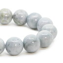 【一点もの】糸魚川翡翠 月白14mm シンプルブレスレット【鑑別書付き】