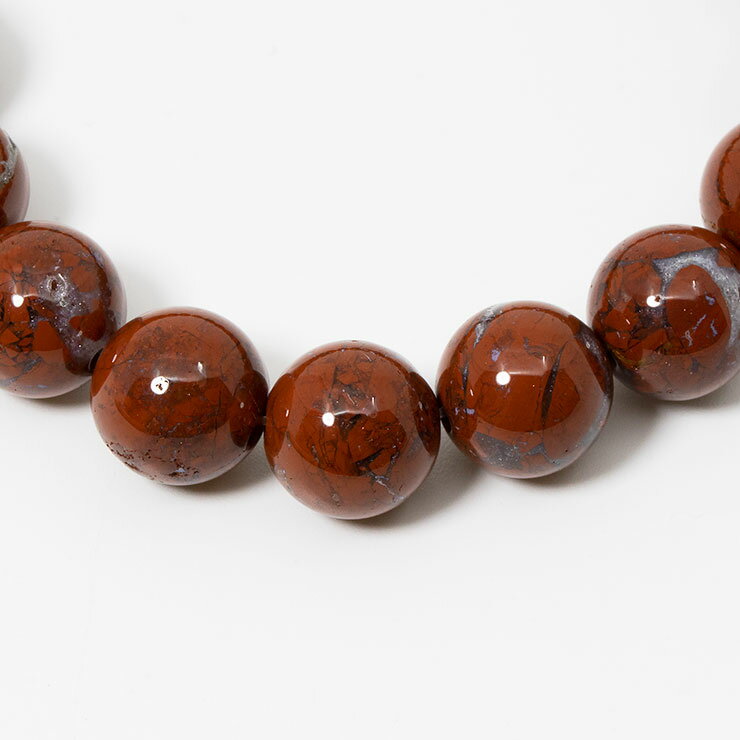 【一点もの】佐渡赤玉石10mm シンプルブレスレット【鑑別書付き】