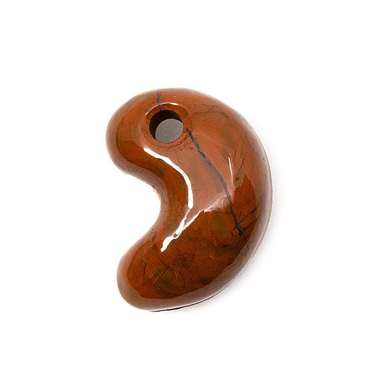 【一点もの】勾玉 佐渡赤玉石 18mm【鑑別書付き】