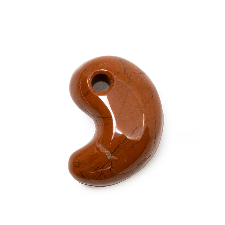 【一点もの】勾玉 佐渡赤玉石 19mm【鑑別書付き】