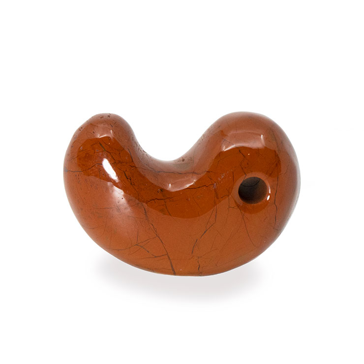 【一点もの】勾玉 佐渡赤玉石 23mm【鑑別書付き】