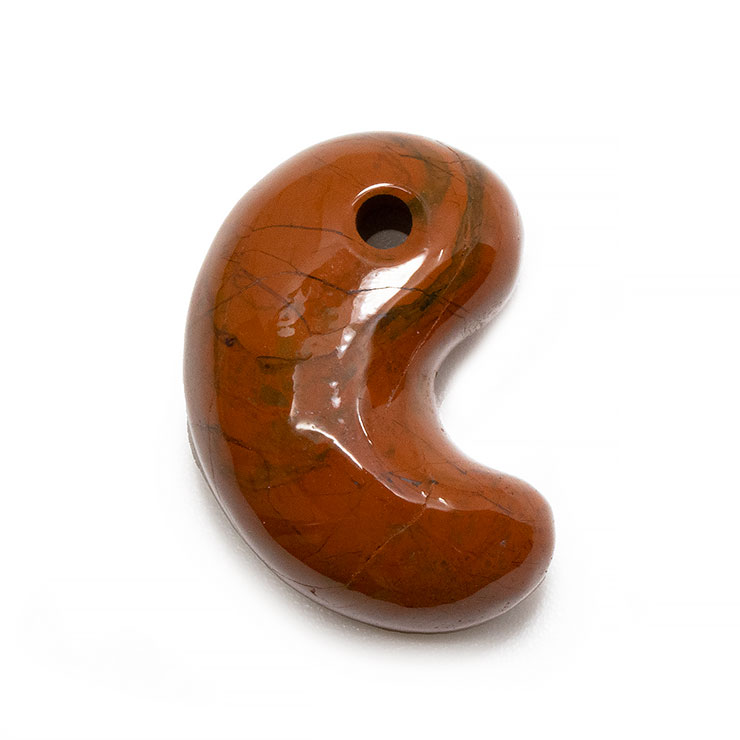 【一点もの】勾玉 佐渡赤玉石 23mm【鑑別書付き】