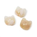 【3個セット】桜瑪瑙 パーツ 猫 さくらめのう 素材 ハンドメイド アクセサリー レディース 天然石 アクセサリー ギフト お守り