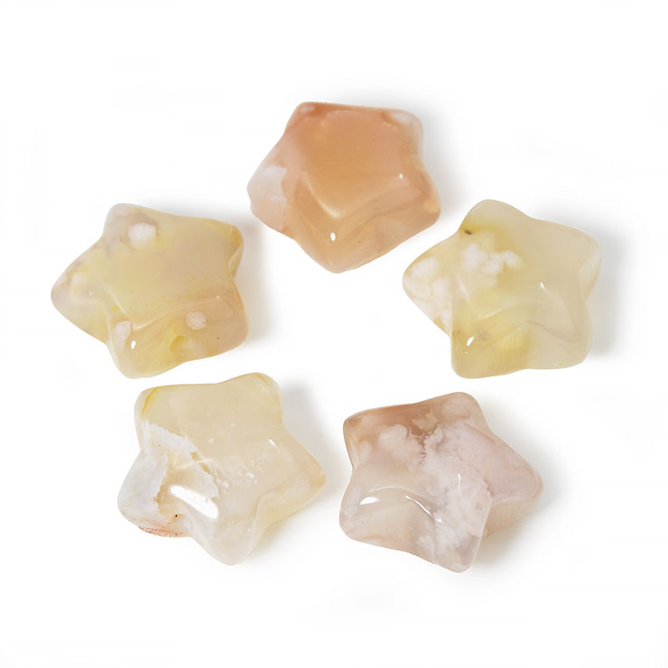 【 3個セット】桜瑪瑙 パーツ 星 さくらめのう 素材 ハンドメイド アクセサリー レディース 天然石 アクセサリー ギフト お守り